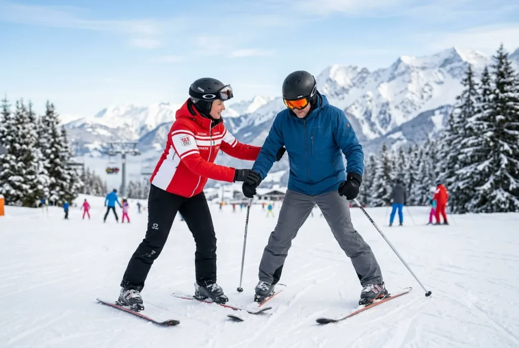 Skiing in Manali Solang Valley for beginners