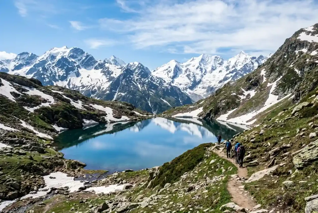 Bhrigu Lake trek view near Manali