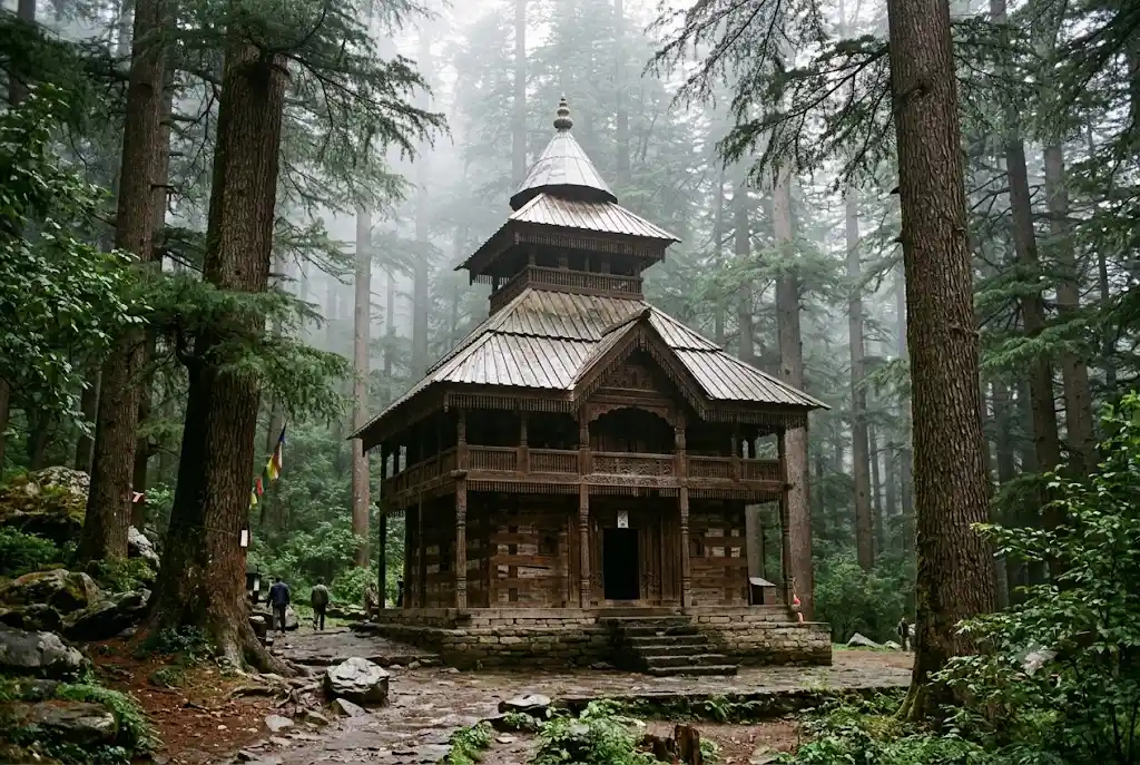 Hadimba Devi Temple surrounded by cedar forest in Manali