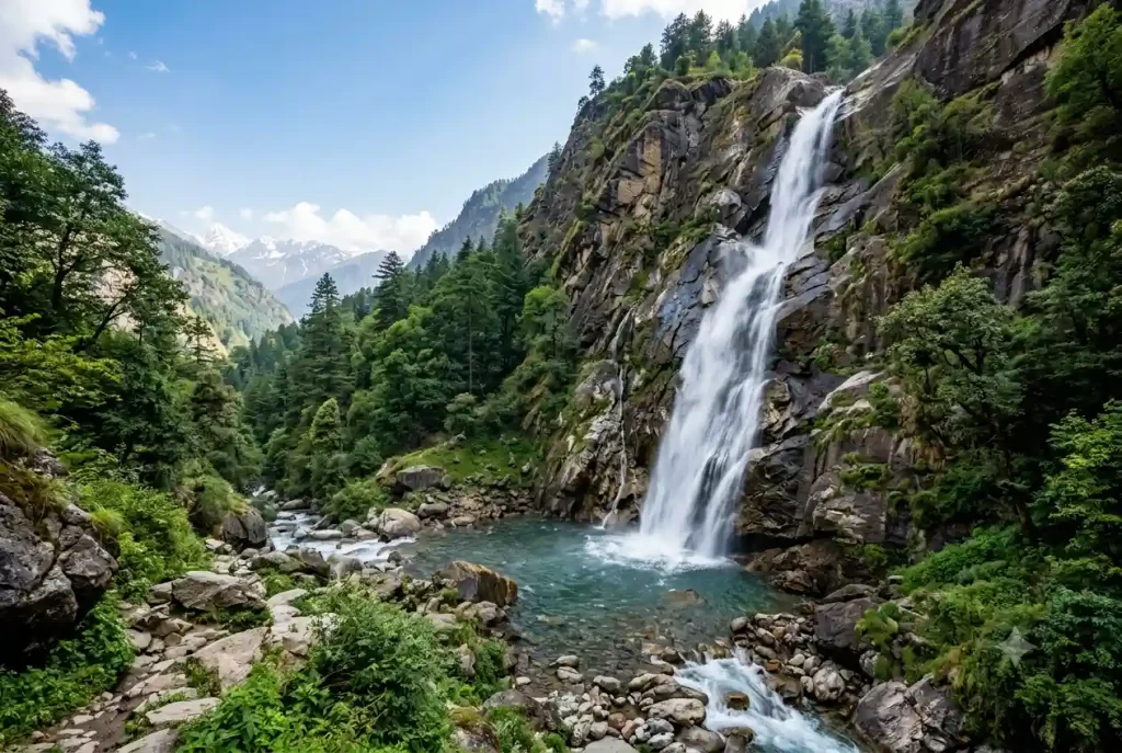 Jogini Waterfalls trek near Vashisht Manali