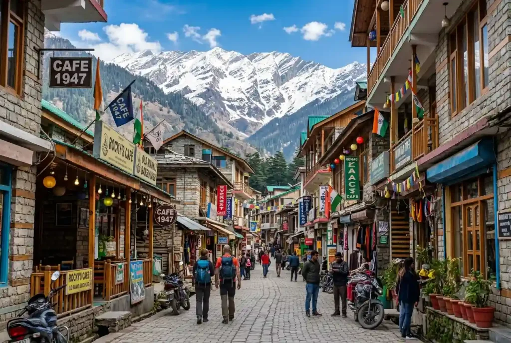 Old Manali cafes local sightseeing