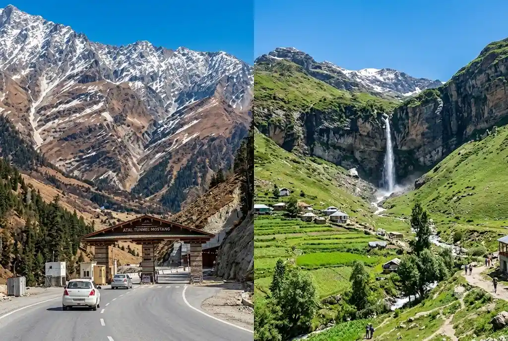 Atal Tunnel and Sissu valley near Manali, a scenic place that needs no Rohtang permit