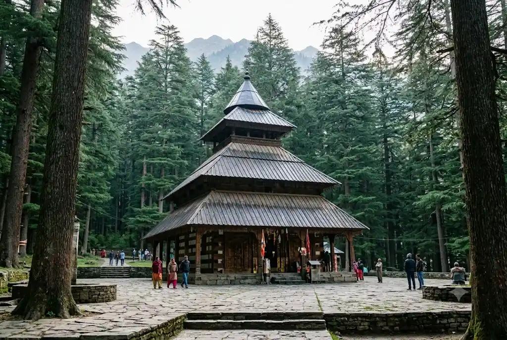 Hadimba Temple in the cedar forest of Manali, free to visit