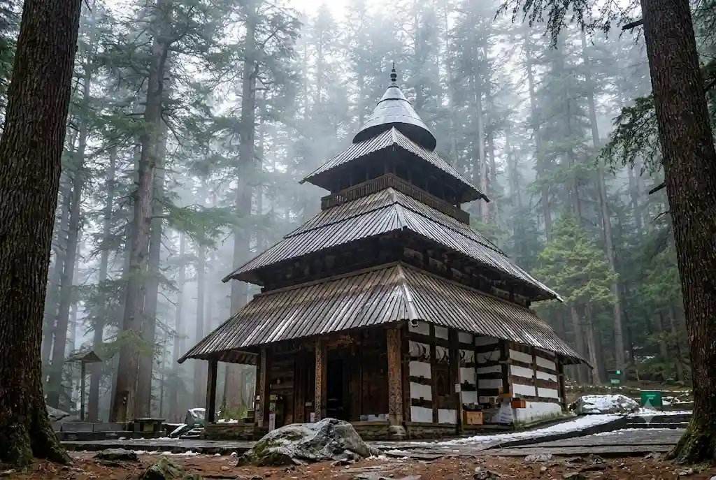Hadimba Temple Manali surrounded by cedar forest