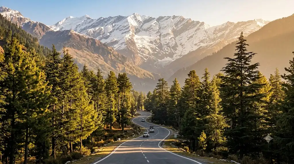 How to go Kullu Manali by road through the Himalayas