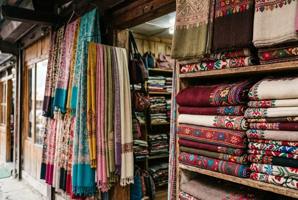 Kullu shawls and pashmina – famous Manali items for shopping