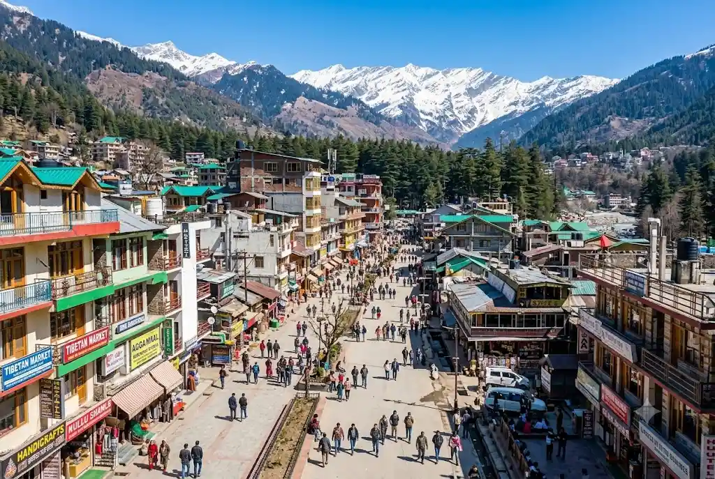 Mall Road Manali – best local market for shopping famous items