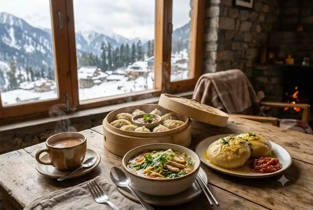 Momos, thukpa and siddu, local food to try in Manali weather