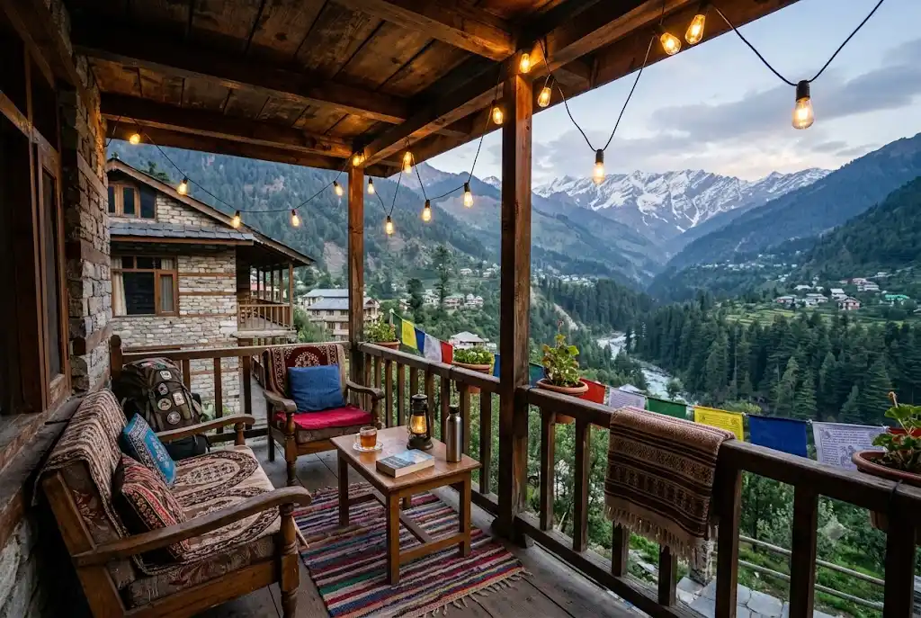 Budget guesthouse stay option in Old Manali