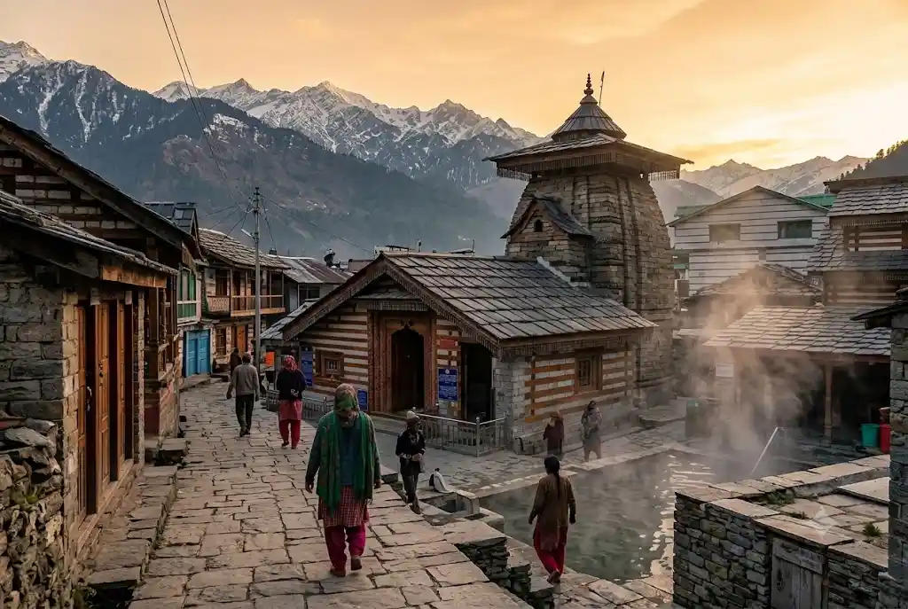 Vashisht Temple and hot springs, a unique thing to do in Manali